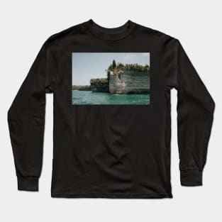 Pictured Rocks Battleship Rocks Long Sleeve T-Shirt